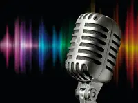 Onde sonore sullo sfondo misurate da un microfono